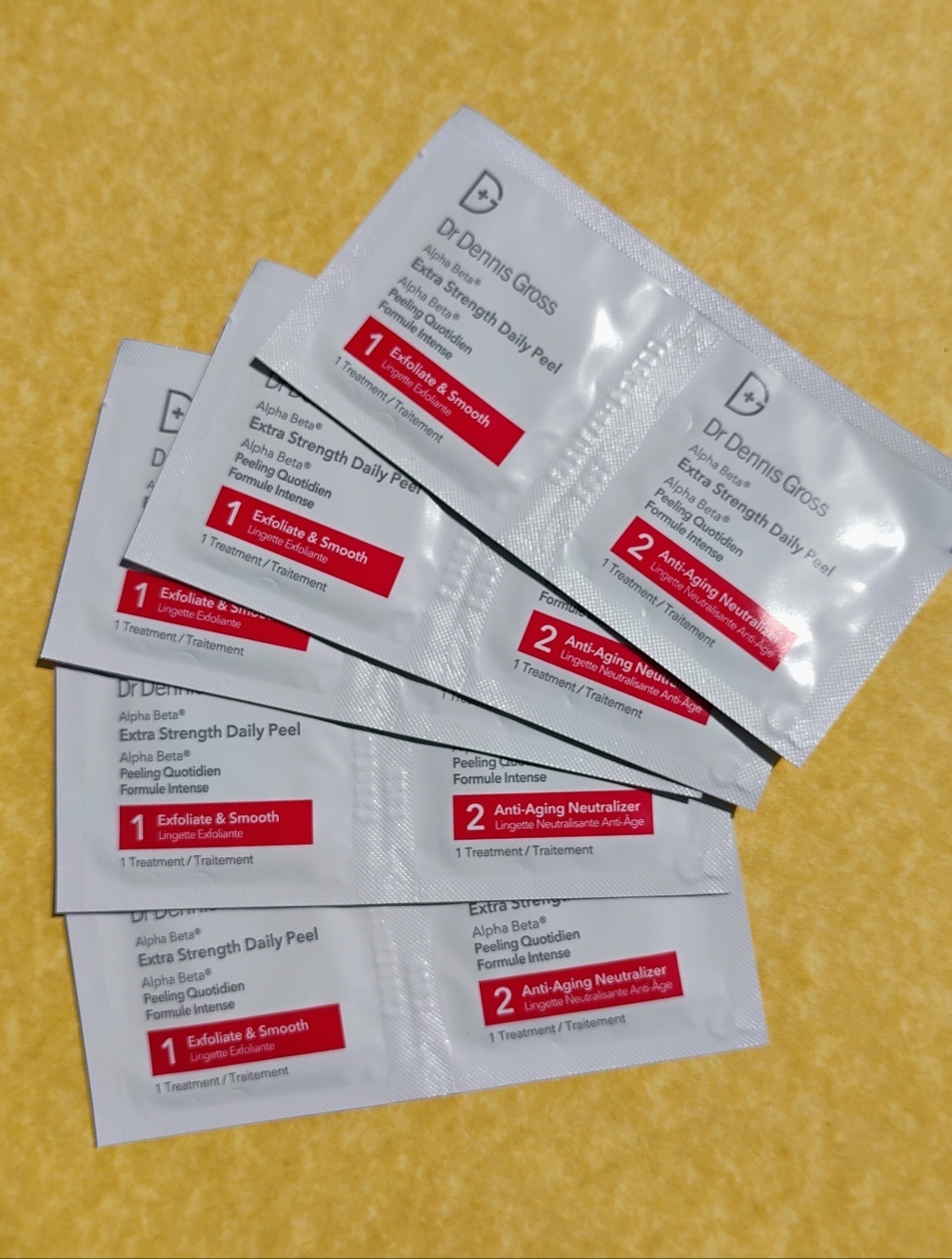 Authentic Dr. Dennis Gross Alpha Beta Extra Strength Daily Peel pads. Five Pack